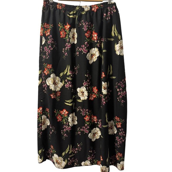 CW Classics Floral & Polka Dot Reversible Skirt Sz 1X Polyester women skirt - Picture 1 of 12